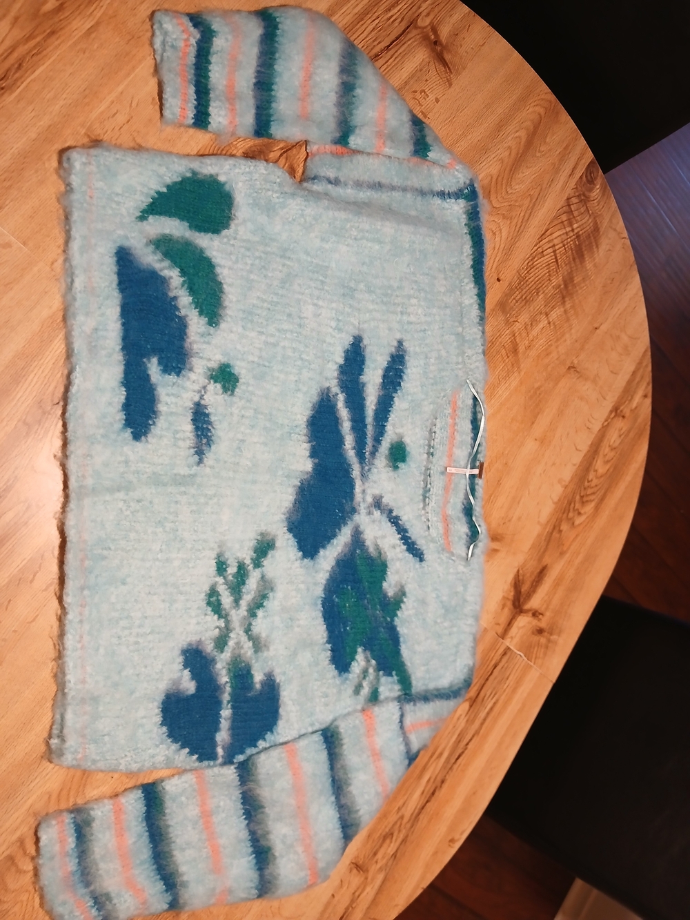 Free People Mosaic Sky Knit Sweater Med